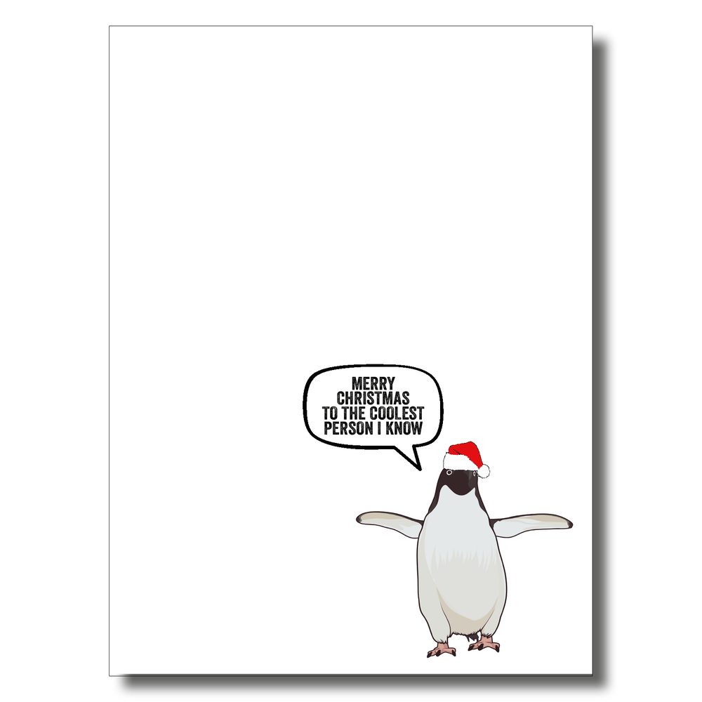Cool Penguin Christmas Card #1 image